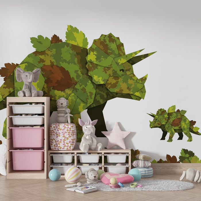Kids room wallpaper | Varjatud dinosaurused ja loodus