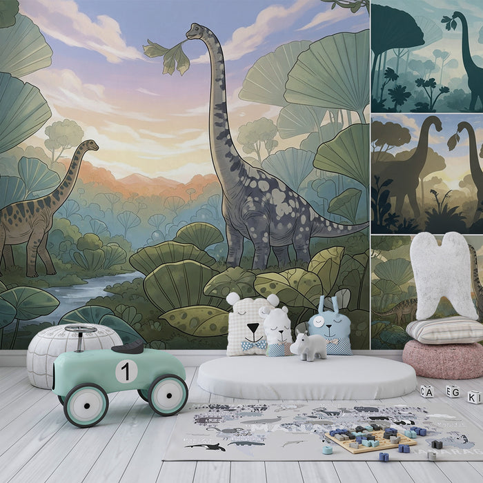 Barntapet | Dinosaurier i serietidningsstil
