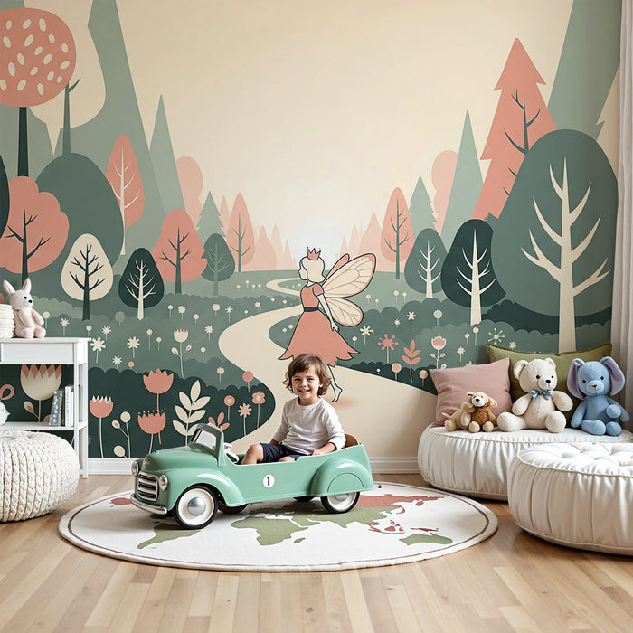 Fairy Tale Wallpaper for Kids | Enchanted Fairy in a Magical Landscape