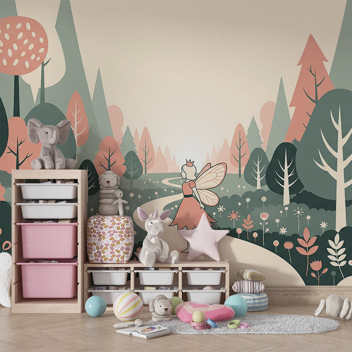 Fairy Tale Wallpaper for Kids | Enchanted Fairy in a Magical Landscape