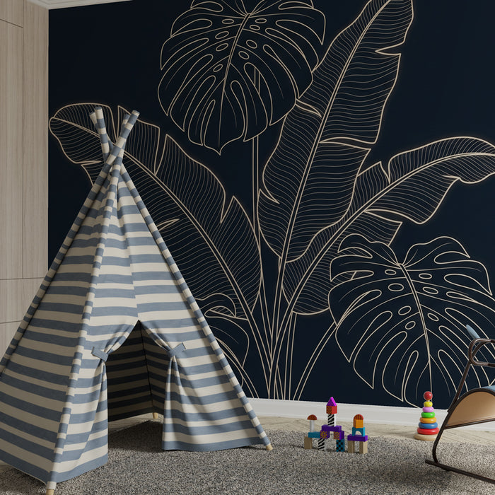 Papel de parede criança | Estilo tropical estilizado
