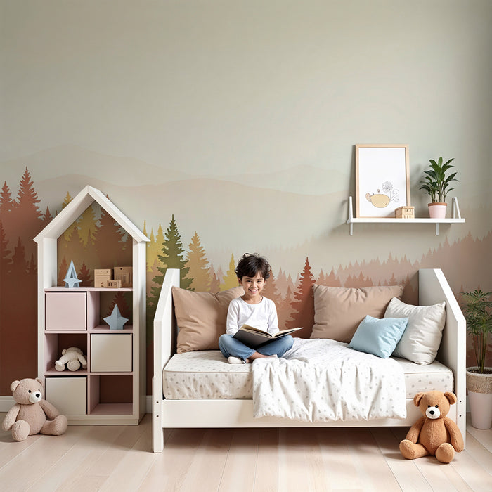 Carta da parati bambini | Foresta autunnale rilassante