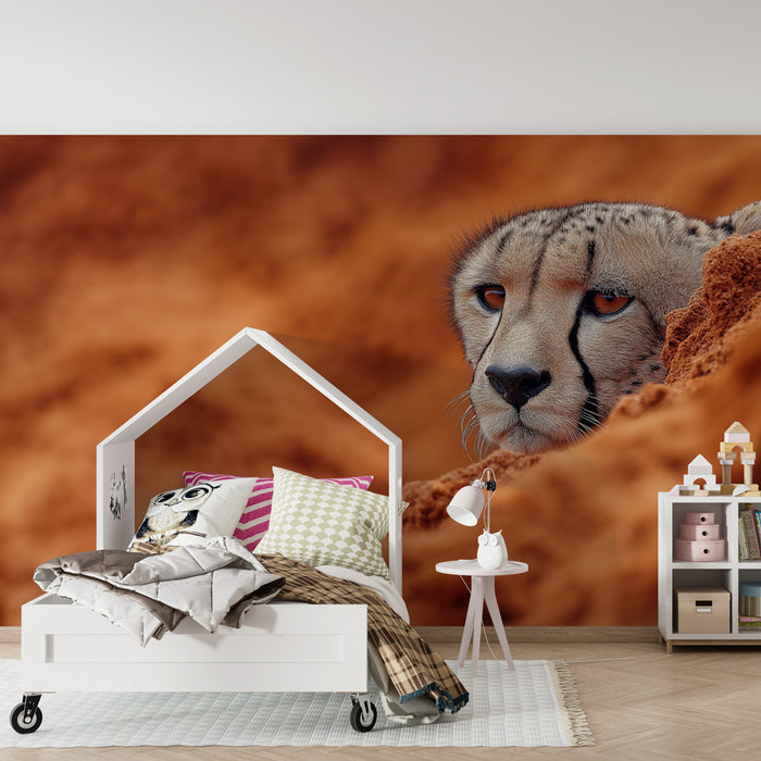 Papier peint chambre enfant | Guépard dans son habitat naturel