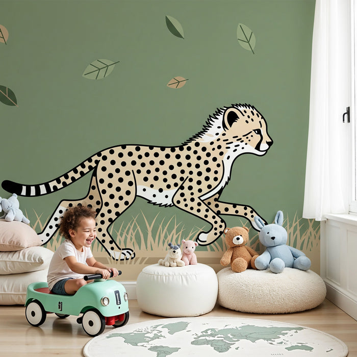 Tapet barnerom | Gepard i full fart
