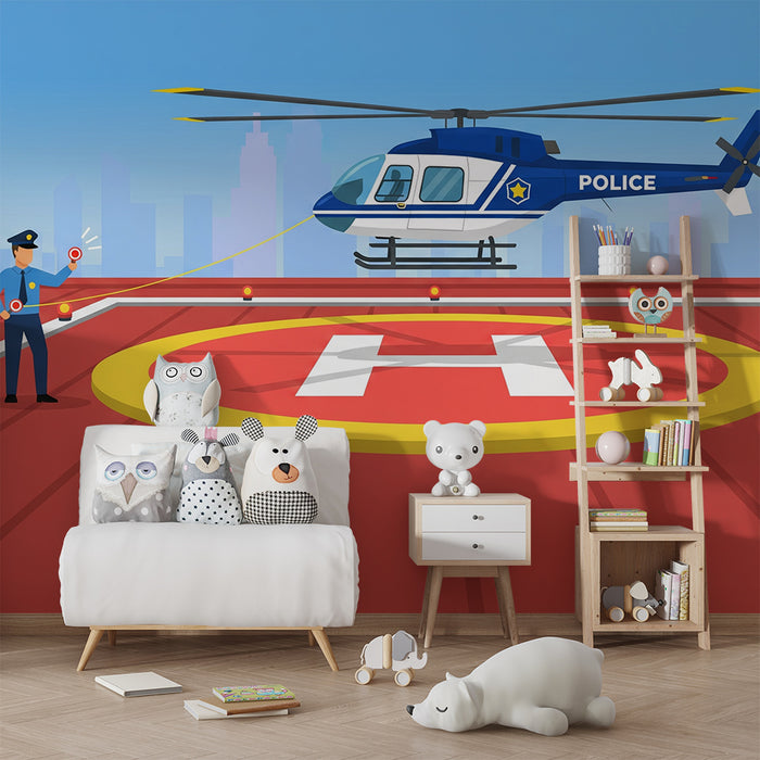 Barnetapet | Politibil på tak i byen