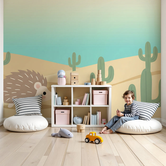 Tapet barnerom | Piggsvin i ørkenen