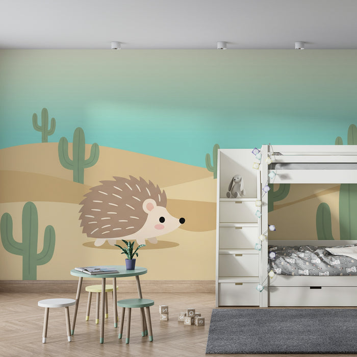 Tapet barnerom | Piggsvin i ørkenen
