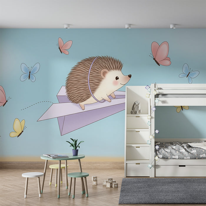 Barntapet | Flygande igelkottar och färgglada fjärilar