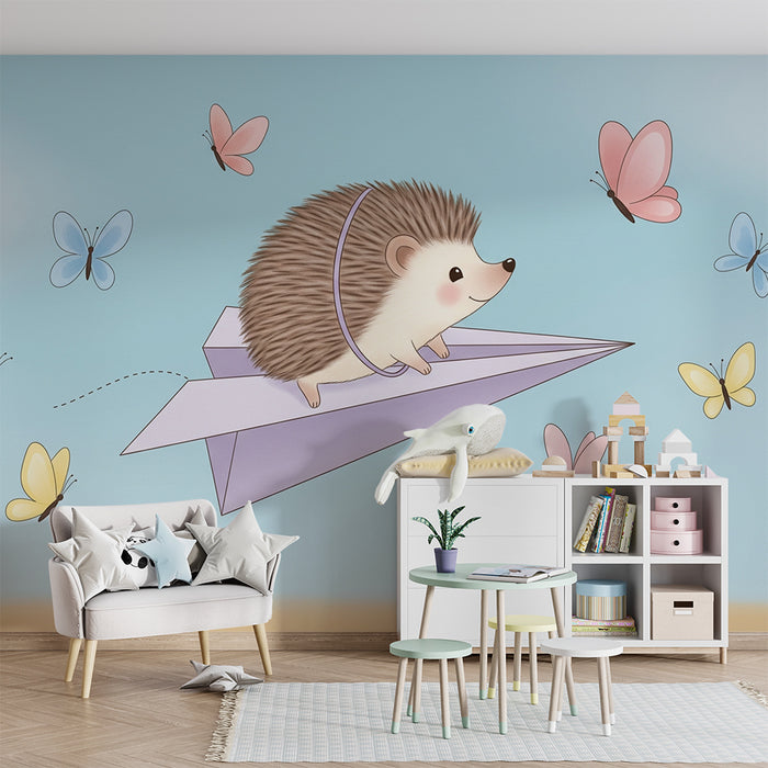 Barntapet | Flygande igelkottar och färgglada fjärilar