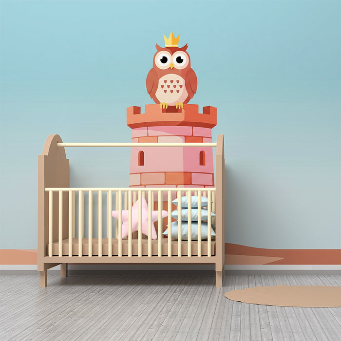 Papel de parede criança | Coruja real em sua torre