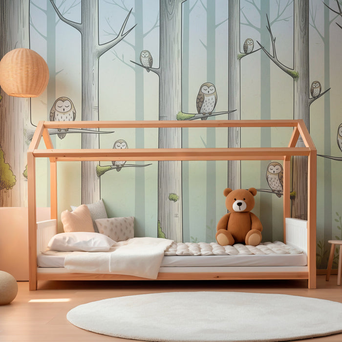 Kinderkamer behang | Uhuji v mirnem gozdu
