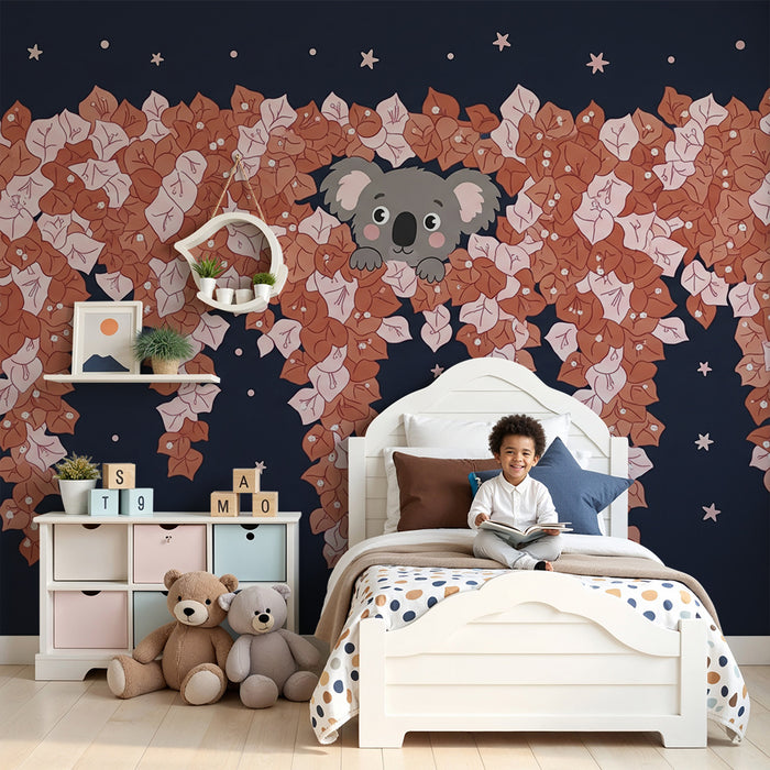 Barntapet | Koala gömd bland stjärniga löv