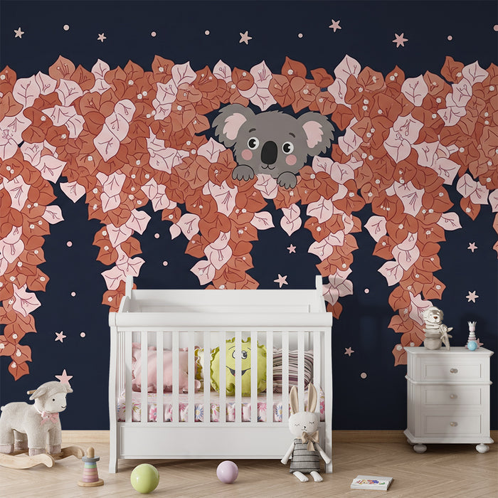 Barntapet | Koala gömd bland stjärniga löv