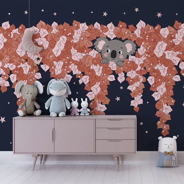 Barntapet | Koala gömd bland stjärniga löv