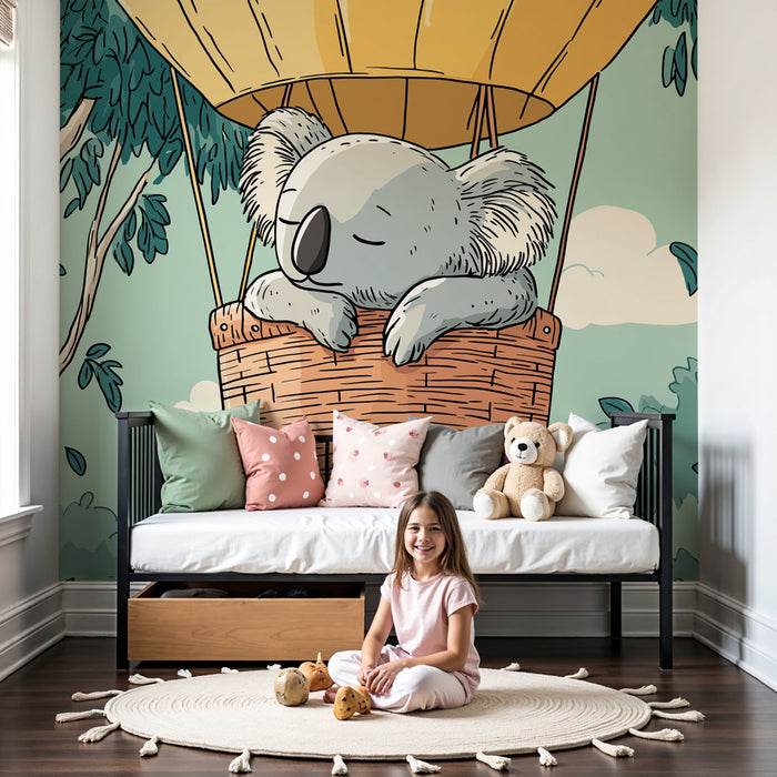Tapet barnerom | Koala i luftballong