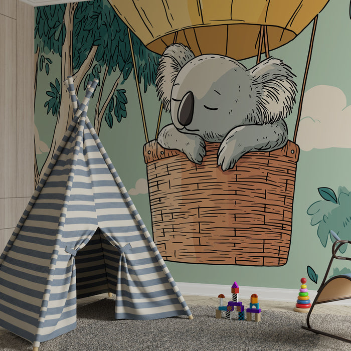 Tapet barnerom | Koala i luftballong