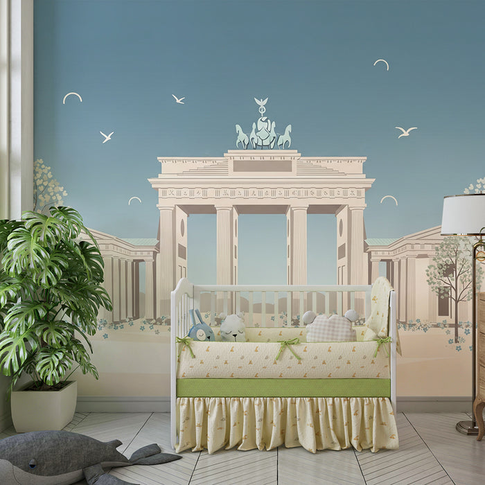 Barnrumstapet | Brandenburger Tor omgiven av lugnande natur