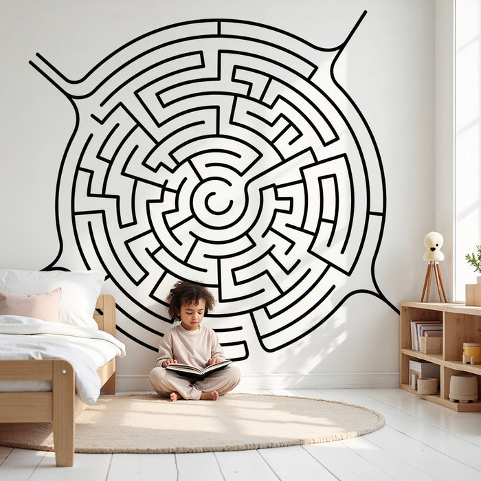 Papel de parede criança | Labirint distractiv pentru a stimula curiozitatea