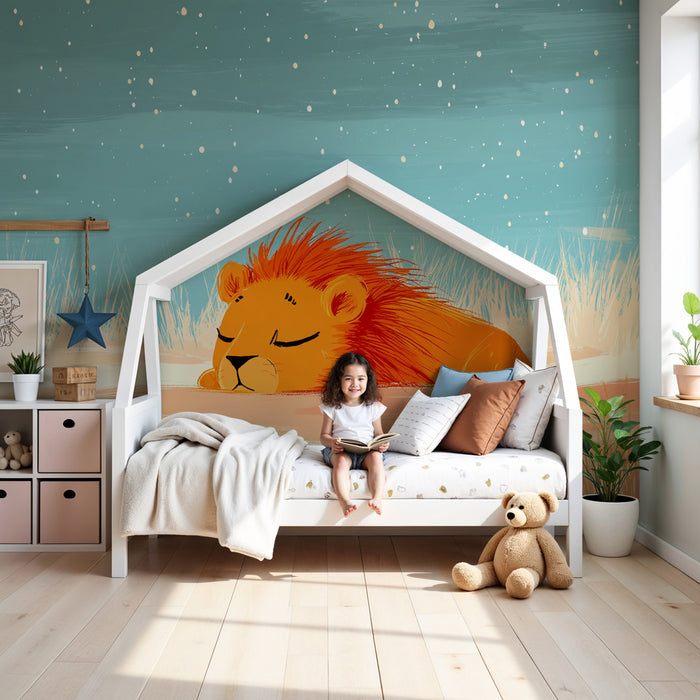 Papel de parede criança | Leu adormit sub cerul înstelat
