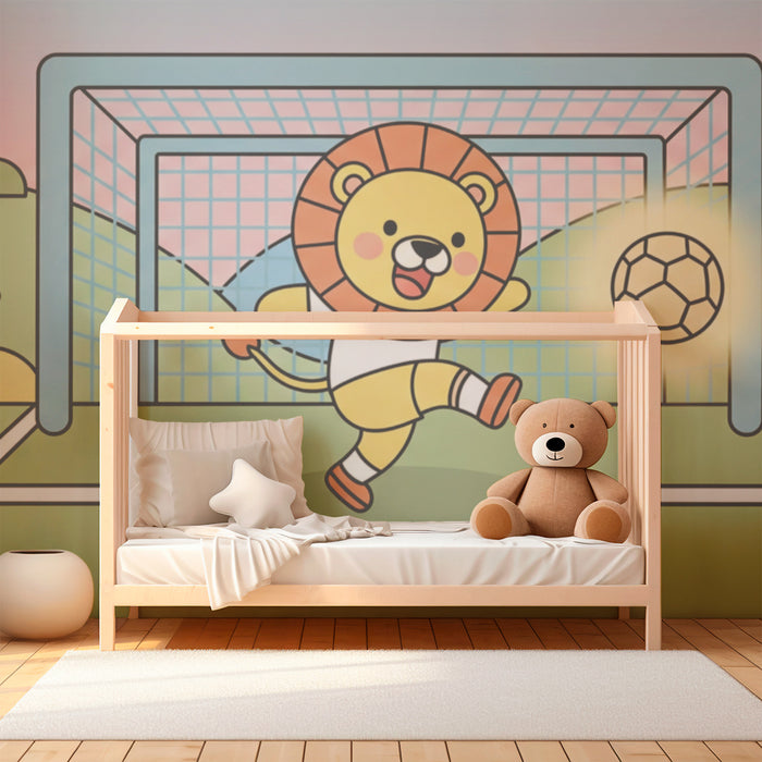 Barntapet | Lejon fotbollsspelare och hans vänner