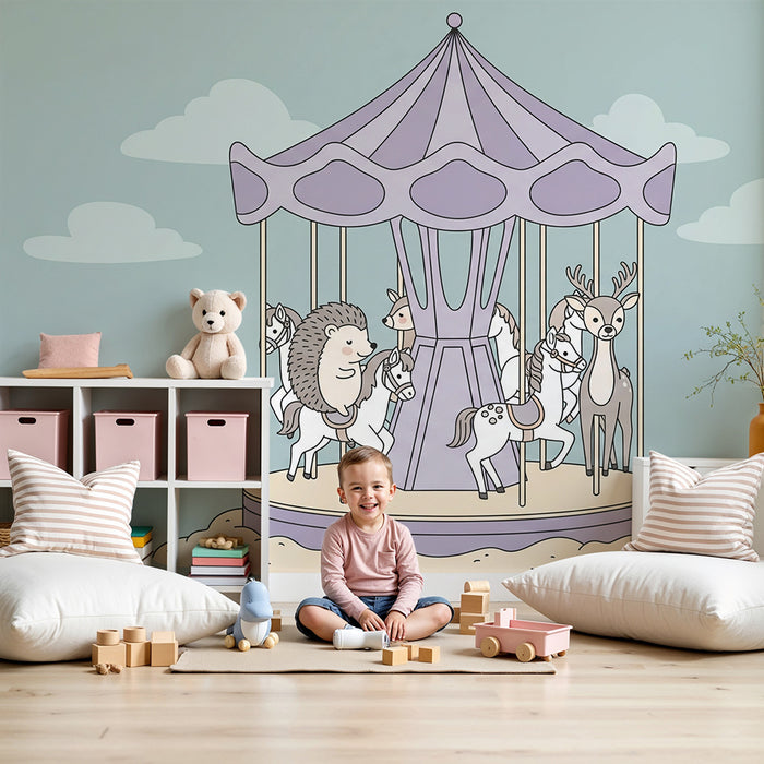 Tapety dla dzieci | Uroczy plac zabaw z uroczymi zwierzątkami