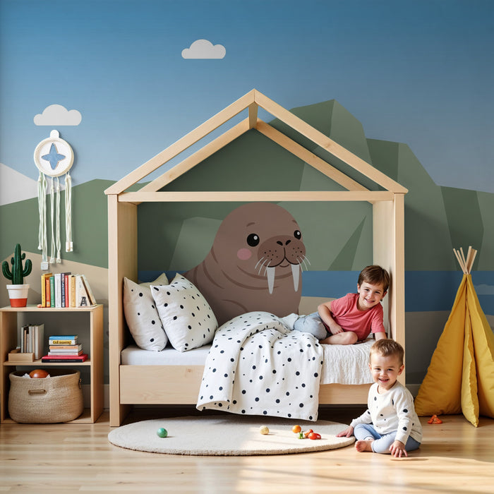 Χαρτί τοίχου παιδικό δωμάτιο | Θαυμάσιοι μορσοί στον παγόβουνο