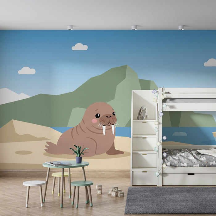 Χαρτί τοίχου παιδικό δωμάτιο | Θαυμάσιοι μορσοί στον παγόβουνο