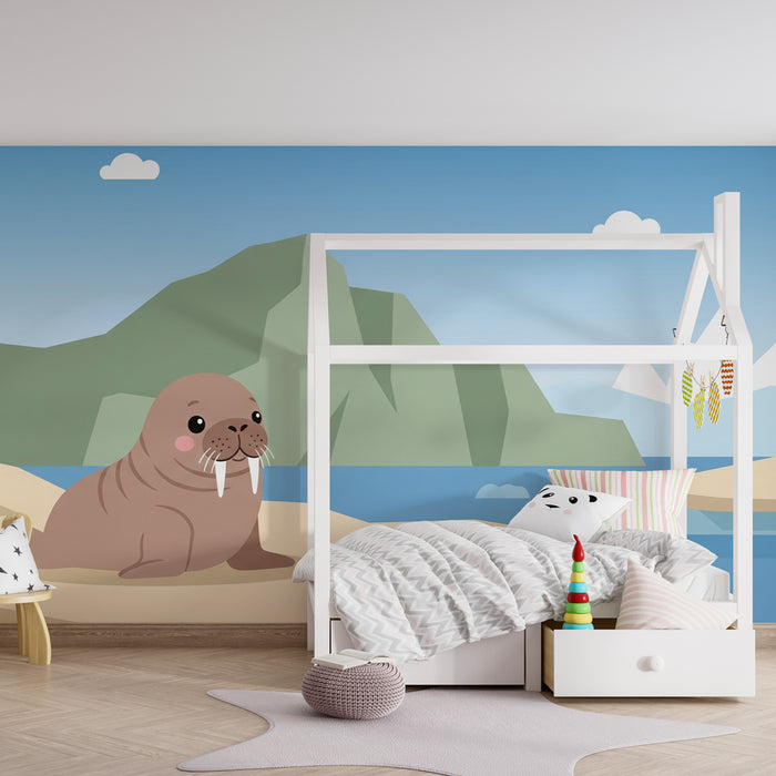 Χαρτί τοίχου παιδικό δωμάτιο | Θαυμάσιοι μορσοί στον παγόβουνο