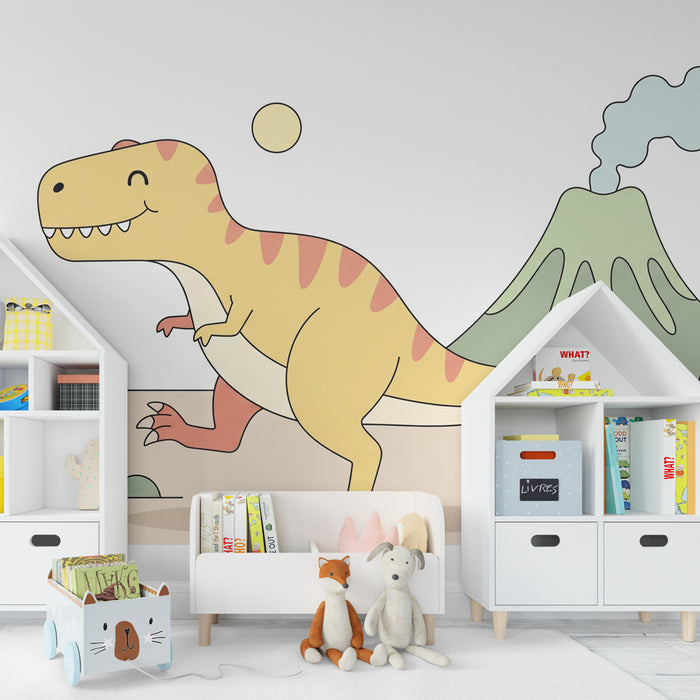 Kids room wallpaper | Värviline dinosauruste maailm