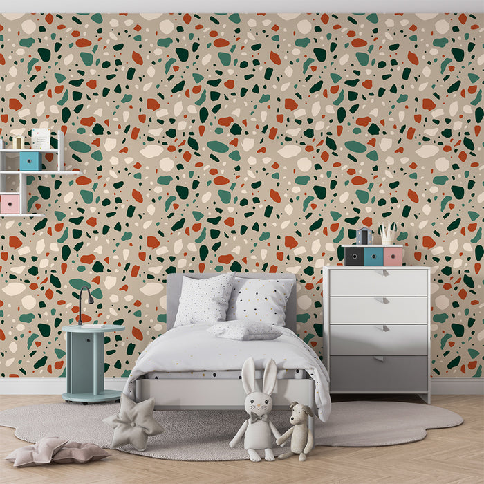 Kinderzimmer Tapete | Bunte und moderne Muster in organischen Formen