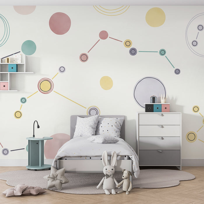 Gyermekszoba tapéta | Színes és játékos geometriai minták