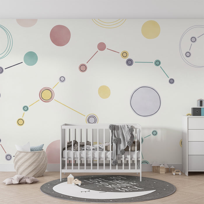 Gyermekszoba tapéta | Színes és játékos geometriai minták