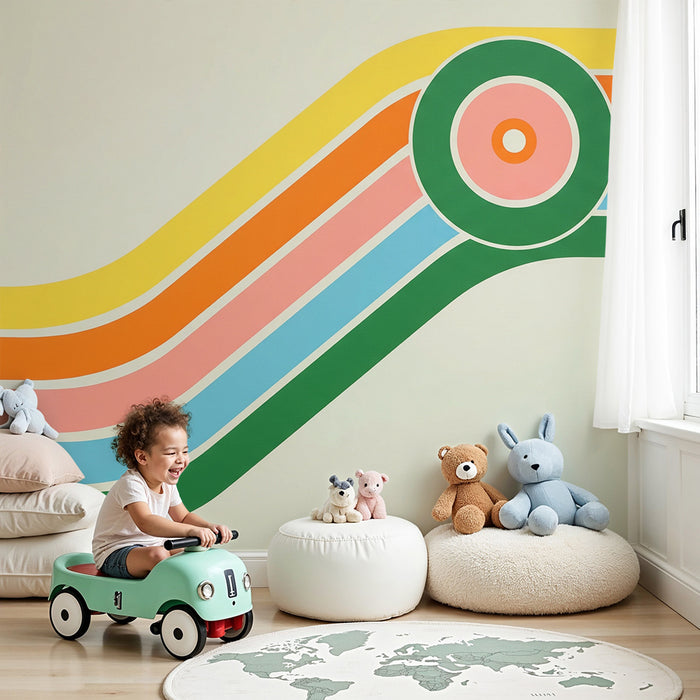 Kinderzimmer Tapete | Bunte und moderne geometrische Muster