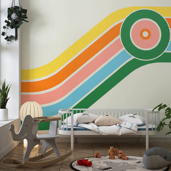 Kinderzimmer Tapete | Bunte und moderne geometrische Muster