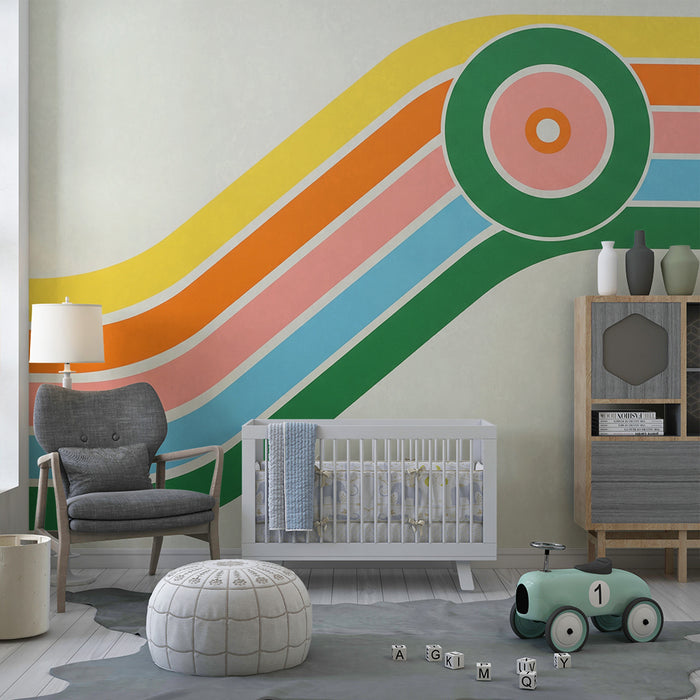 Kinderzimmer Tapete | Bunte und moderne geometrische Muster