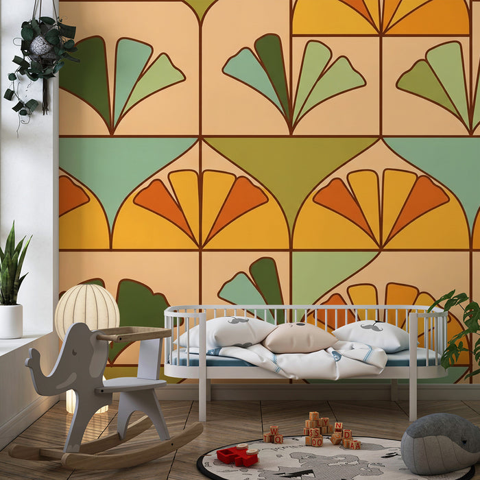 Kids' Room Wallpaper | Colorful Geometric Patterns Inspired by Nature