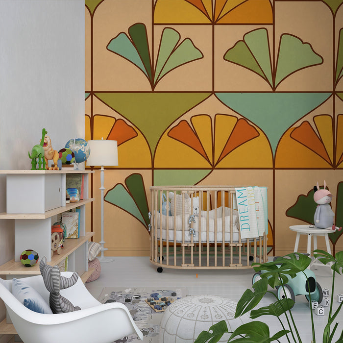Kids' Room Wallpaper | Colorful Geometric Patterns Inspired by Nature