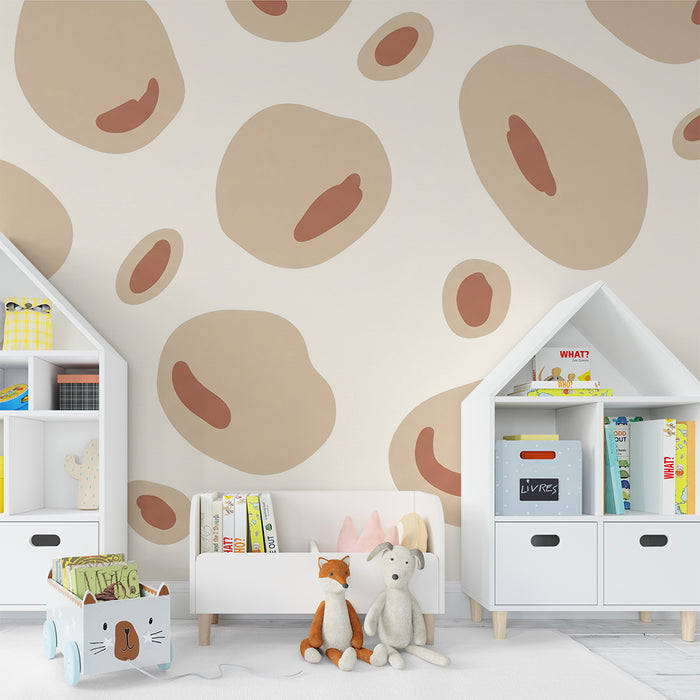 Kids bedroom wallpaper | Organic patterns in soft, natural tones