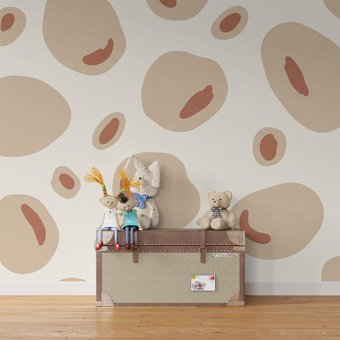 Kids bedroom wallpaper | Organic patterns in soft, natural tones
