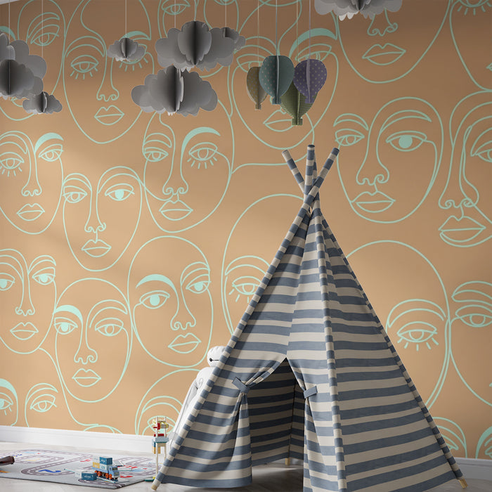 Kids' Room Wallpaper | Multiple Faces