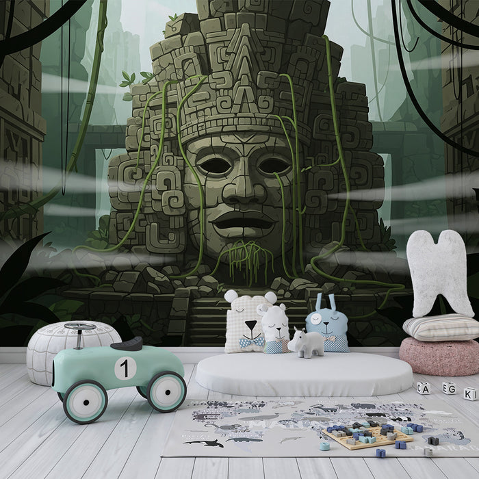 Tapet pentru camere copii | Templu antic misterios