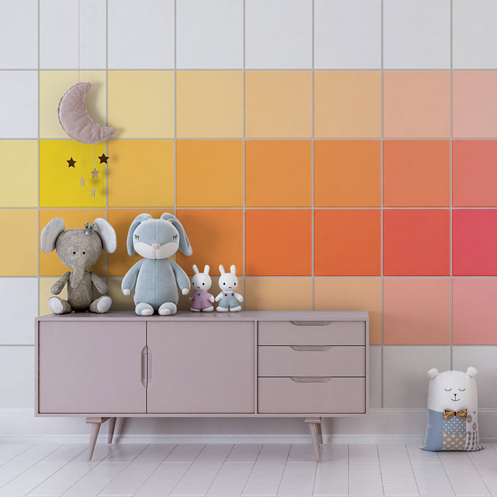 Papel de parede criança | Paleta de cores vivas e suaves para um ambiente alegre
