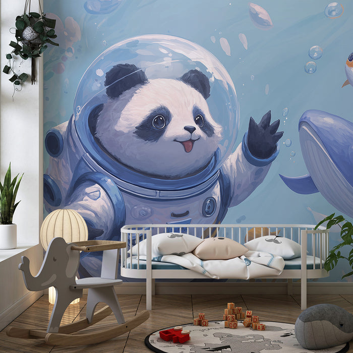 Barnetapet | Panda-astronaut som utforsker havet med sjøvenner