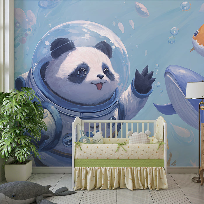 Barnetapet | Panda-astronaut som utforsker havet med sjøvenner