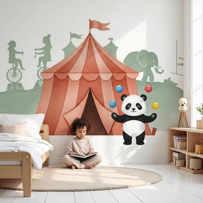 Barntapet | Panda jonglör på cirkus