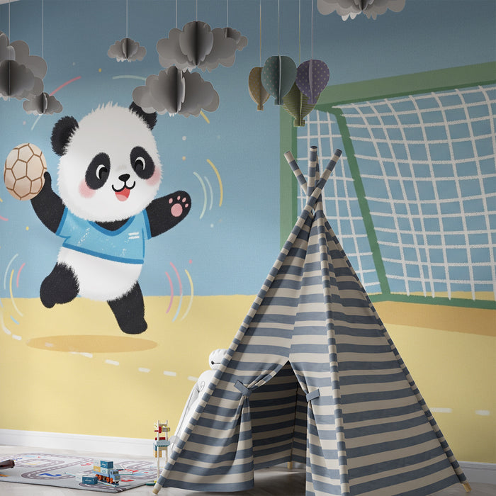 Papier de parede dječja soba | Panda nogometaš