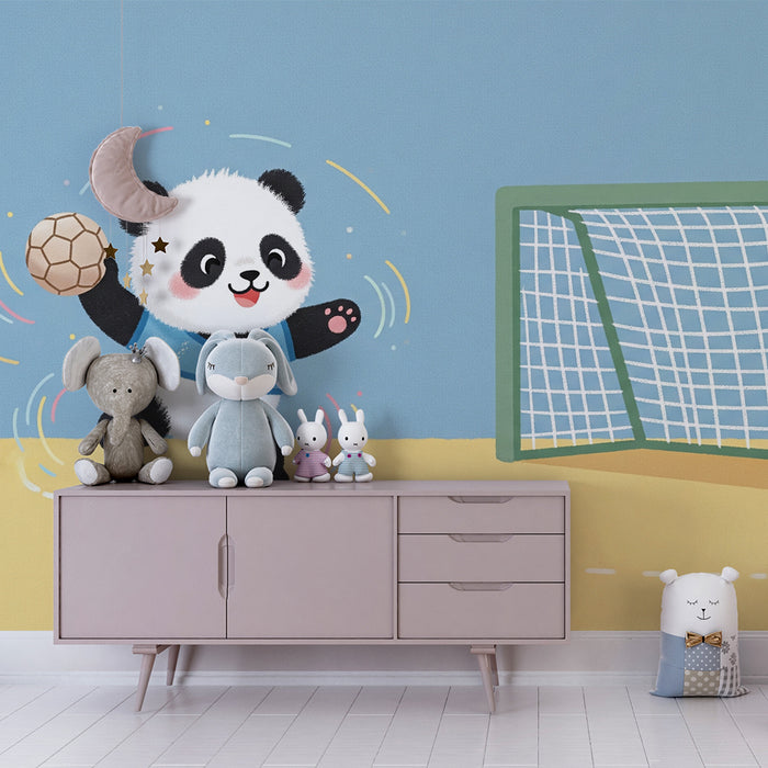 Papier de parede dječja soba | Panda nogometaš