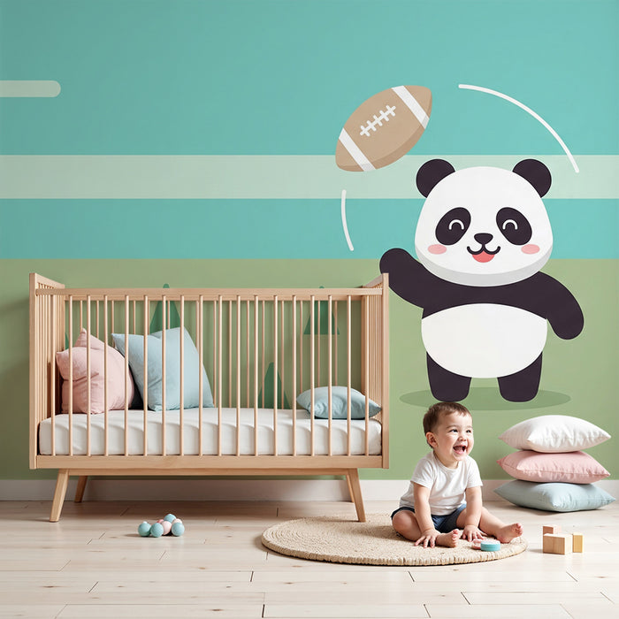 Papier de parede dječja soba | Panda nogometaš