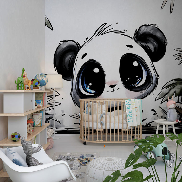 Χαρτί τοίχου παιδικού δωματίου | Χαριτωμένο πάντα στη μέση της ζούγκλας