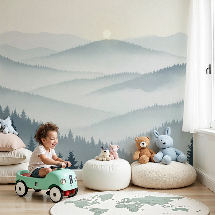 Barntapet | Dimmiga bergslandskap